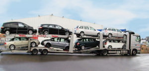 moderne und  gut ausgestattete Autotransportzüge